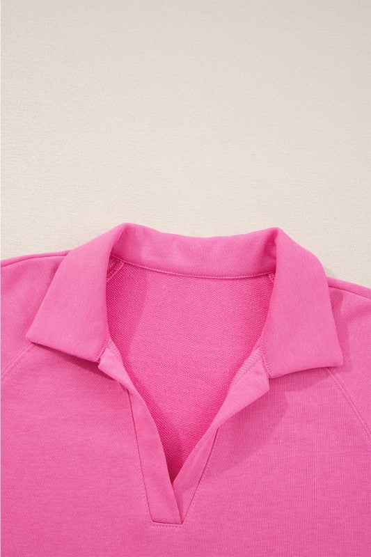 Solid Collared Top and Central Seam Pants Set JUNIPER BLVD