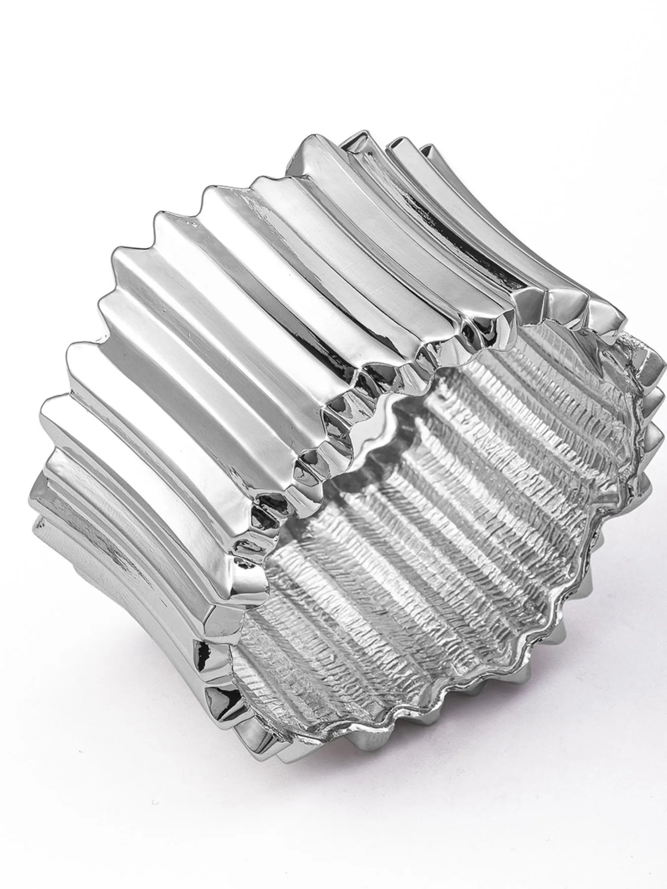 Alloy Wide Cuff Statement Bracelet