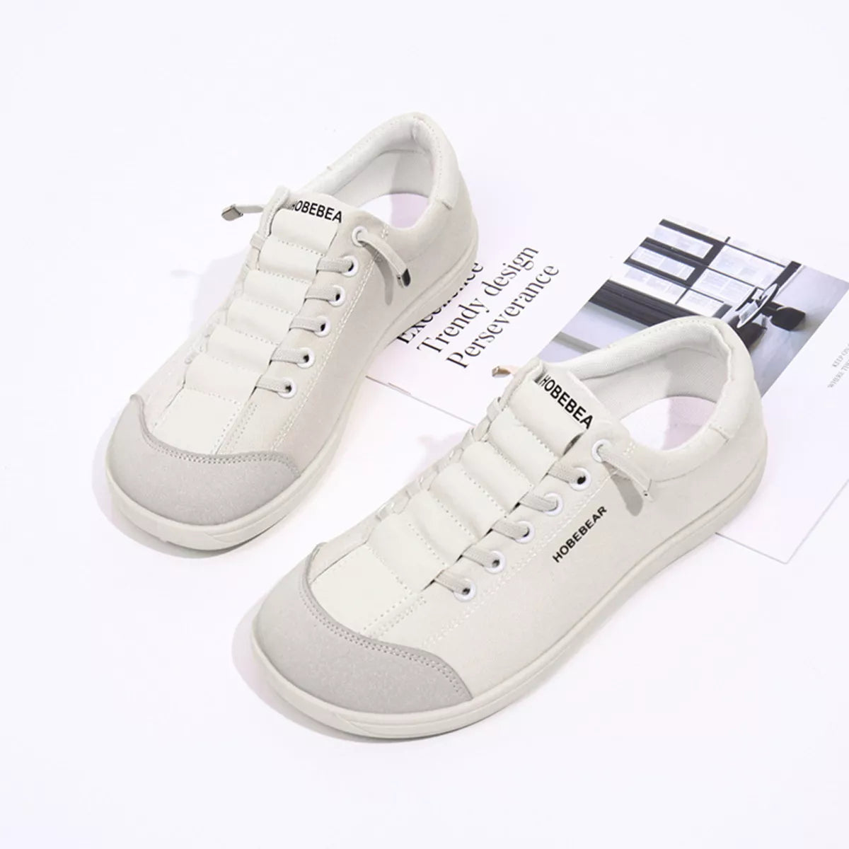 Contrast Lace Up Sneakers
