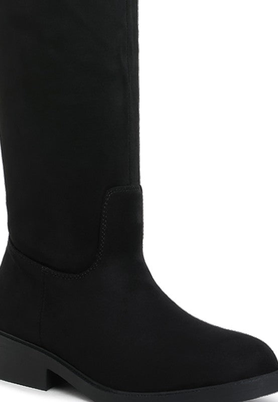 Chiru Round Toe Microfiber Calf Boots Rag Company