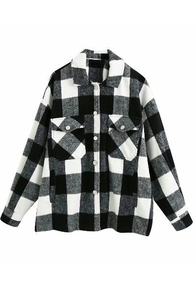 Plaid flannel jacket Miss Sparkling