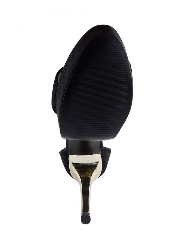 COSMO GIRL METAL BAND HIGH HEELED SANDALS Rag Company