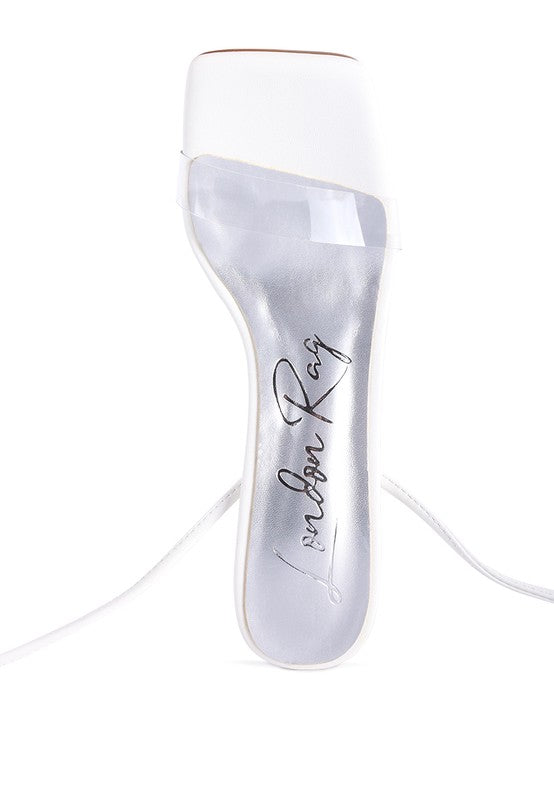 SCANSTA LACE UP DIAMANTE HIGH HEEL SANDAL Rag Company