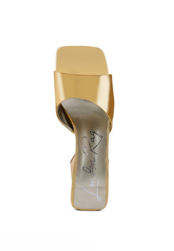 LOVEBUG TRIANGULAR BLOCK HEEL SANDALS Rag Company