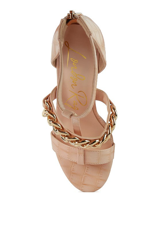 BONITA METAL CHAIN ZIP UP SANDAL Rag Company