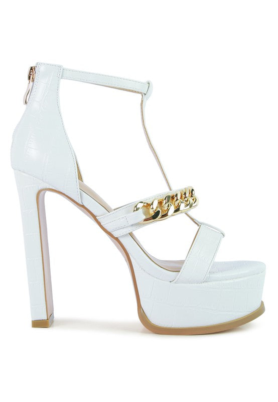 BONITA METAL CHAIN ZIP UP SANDAL Rag Company