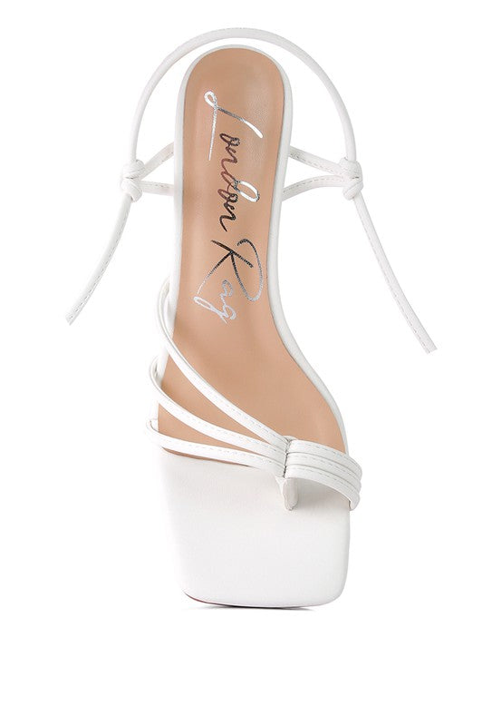 PIRI TOE RING TIE UP BLOCK SANDALS Rag Company