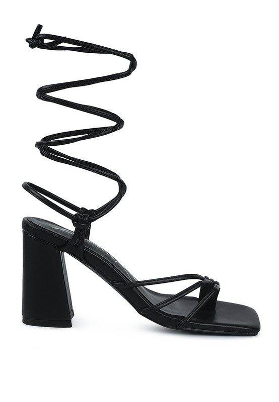 PIRI TOE RING TIE UP BLOCK SANDALS Rag Company