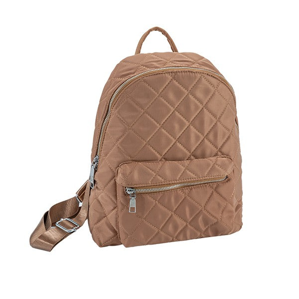 CHIC NYLON QUILTED FASHION BACKPACK Bella Chic