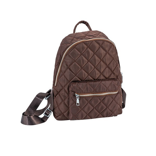 CHIC NYLON QUILTED FASHION BACKPACK Bella Chic