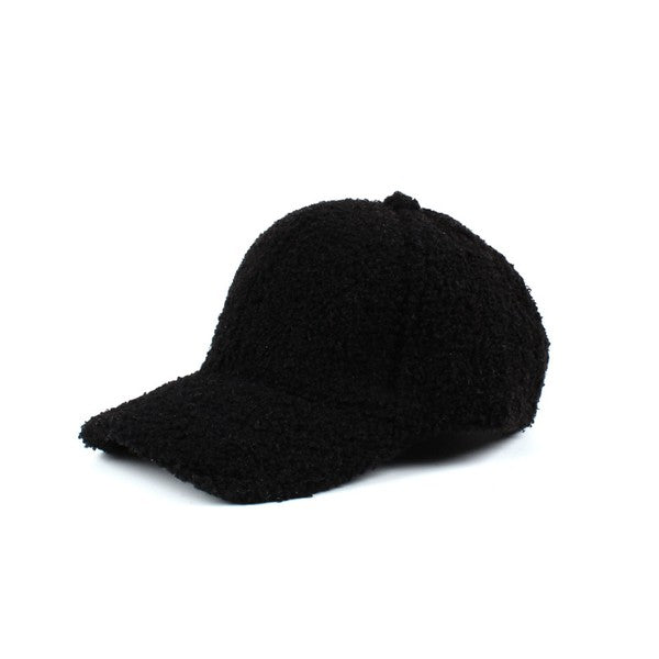 Boucle Sherpa Teddy Bear Knit Ball Cap Aili's Corner