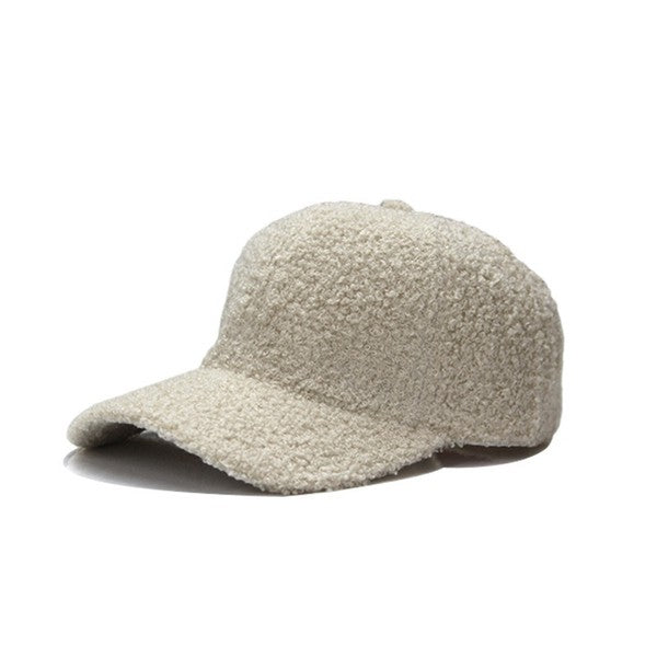 Boucle Sherpa Teddy Bear Knit Ball Cap Aili's Corner