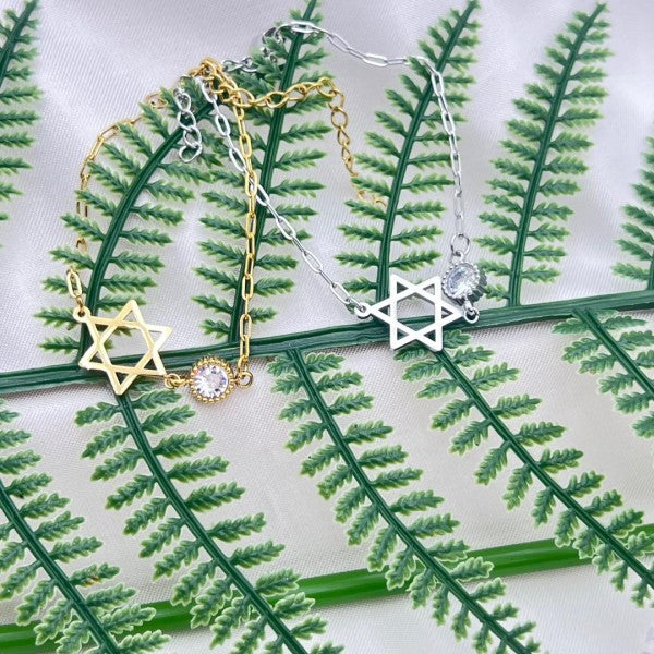 Star of David Bracelet with Crystal Accent Koch La Ni Jewelry