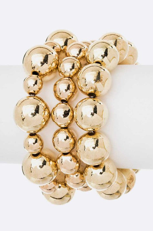 Mix Pearl Stretch Bracelet Set LA Jewelry Plaza