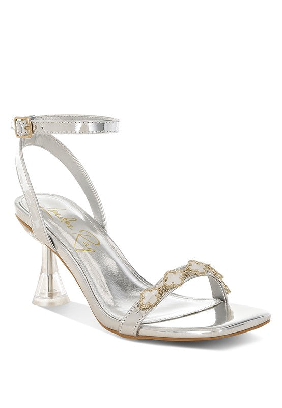 Ebina Charm Detail Spool Heels Rag Company