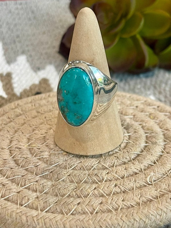 Navajo Turquoise & Sterling Silver Ring