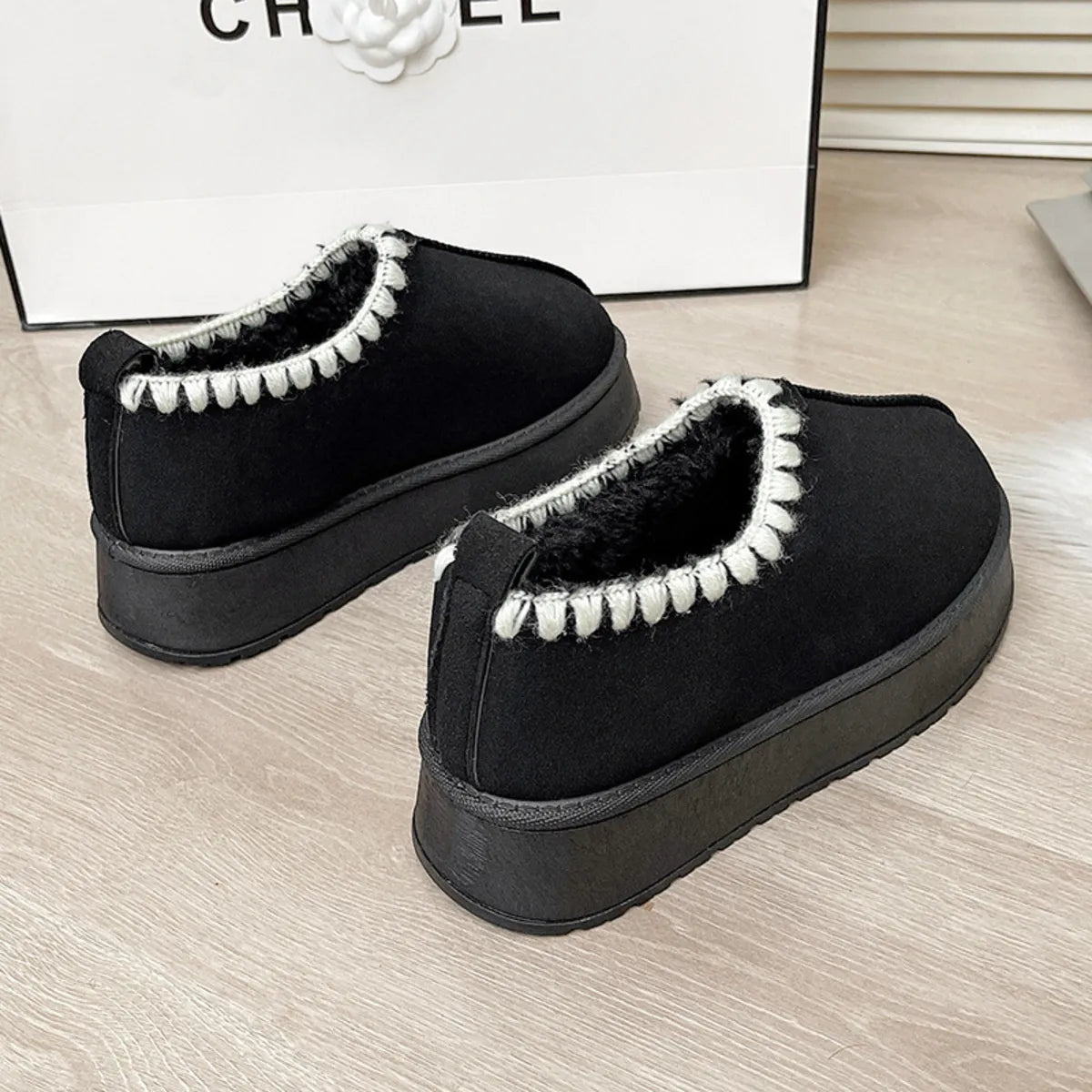 Fleece-Lined Winter Ankle Boots