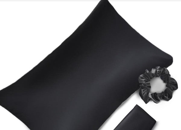 Satin Pillowcase Sleep Mask Scrunchie Gift Set Dani & Em
