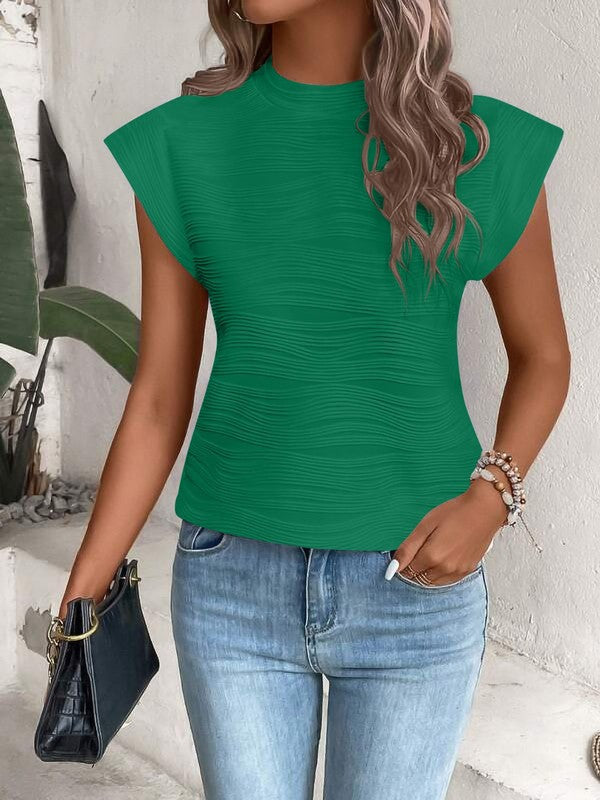 Terri Cap Sleeve Shirt ClaudiaG Apparel