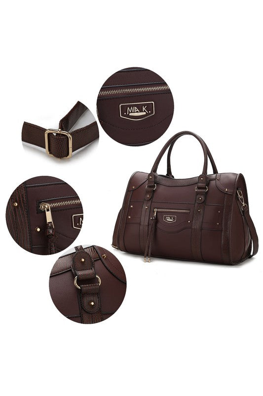 MKF Collection Patricia Vegan Leather Duffle Bag MKF