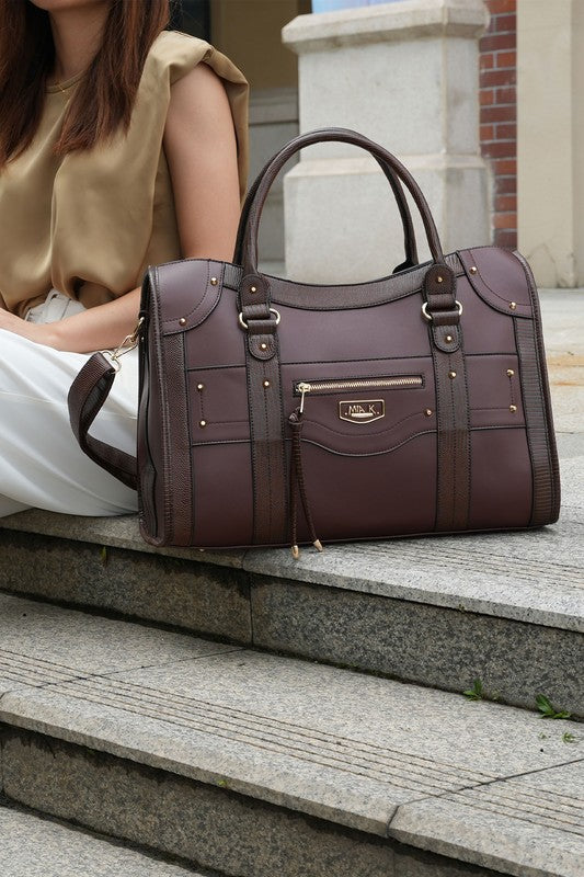 MKF Collection Patricia Vegan Leather Duffle Bag MKF