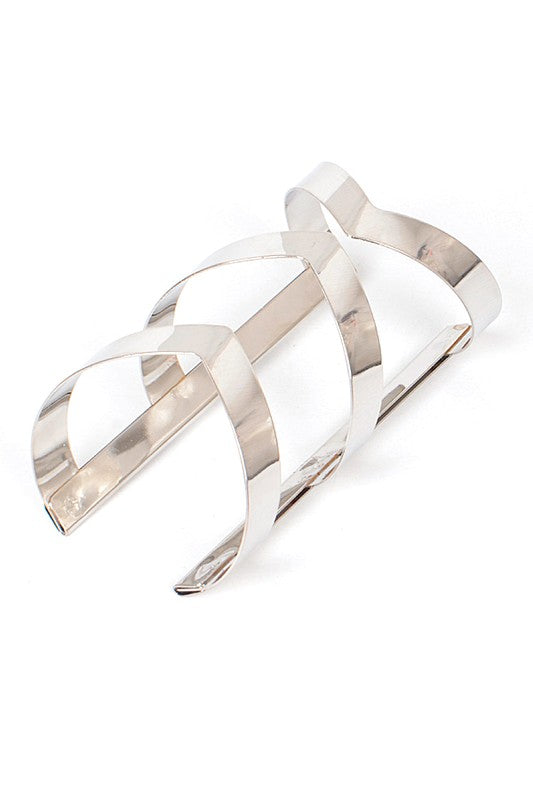 Cut Out Iconic Adjustable Cuff Bangle LA Jewelry Plaza