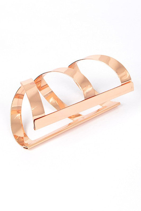 Cut Out Iconic Adjustable Cuff Bangle LA Jewelry Plaza