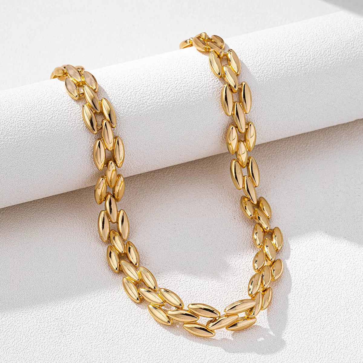 18K Gold-Plated Chunky Necklace Trendsi