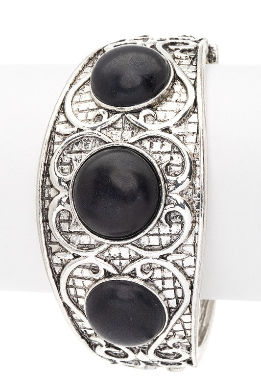 Stone Embossed Western Boho Bracelet LA Jewelry Plaza