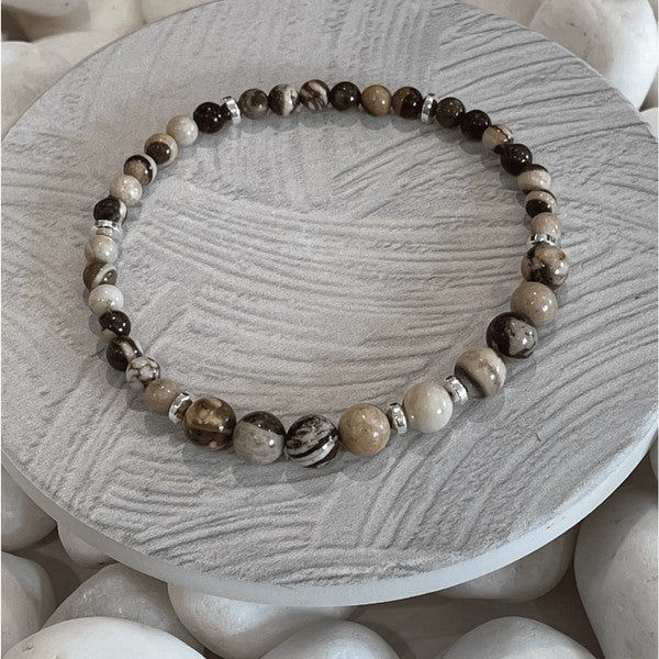 Top Drawer Gemstone Brown Zebra Bracelet Fashion Hut Jewelry
