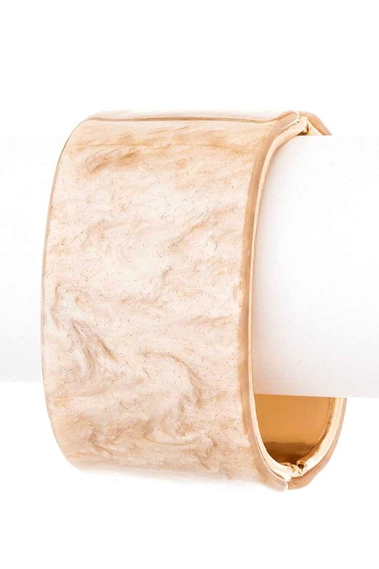 Glitter Effect Iconic Hinged Bangle LA Jewelry Plaza