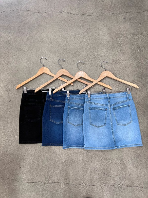 Summer Hot Girl High Waisted Denim Mini Skirt ACG Los Angeles