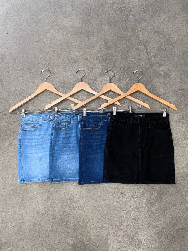 Summer Hot Girl High Waisted Denim Mini Skirt ACG Los Angeles