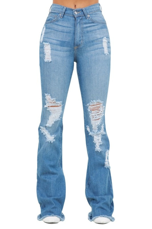 Premium USA Denim Bootcut Jean High Rise Luckygirlsclothingcompany.com