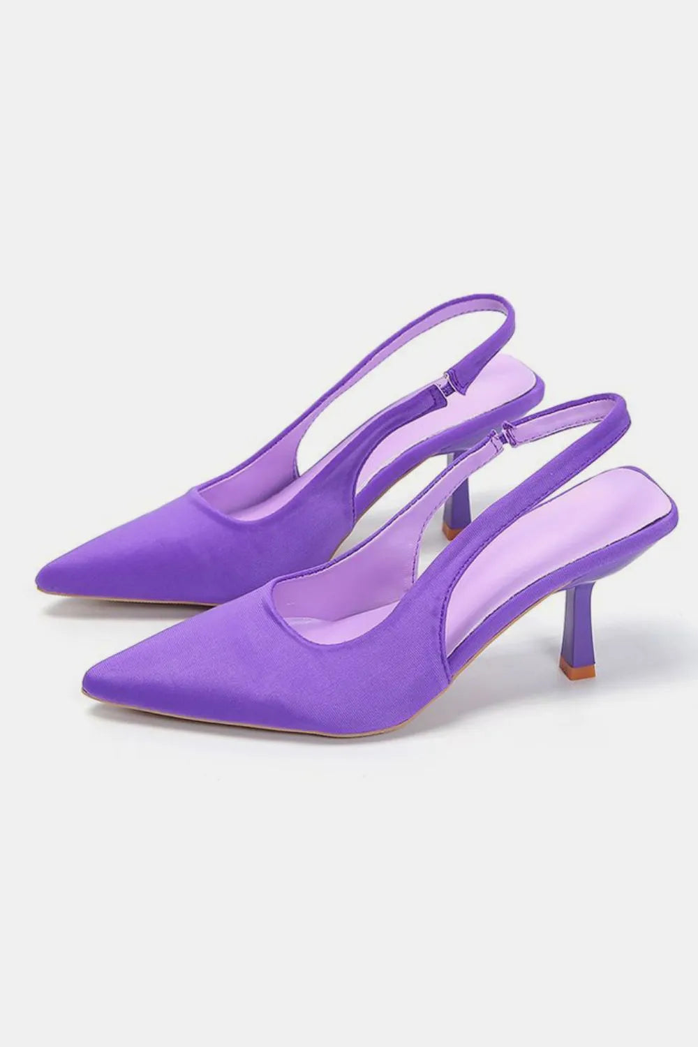 PU Leather Point Toe Pumps Trendsi
