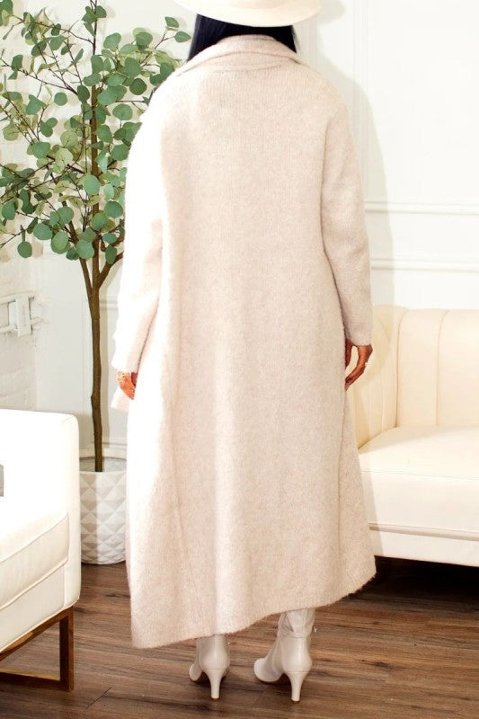 Beige Knit 3-Piece Set with Ruffle Skirt Athina