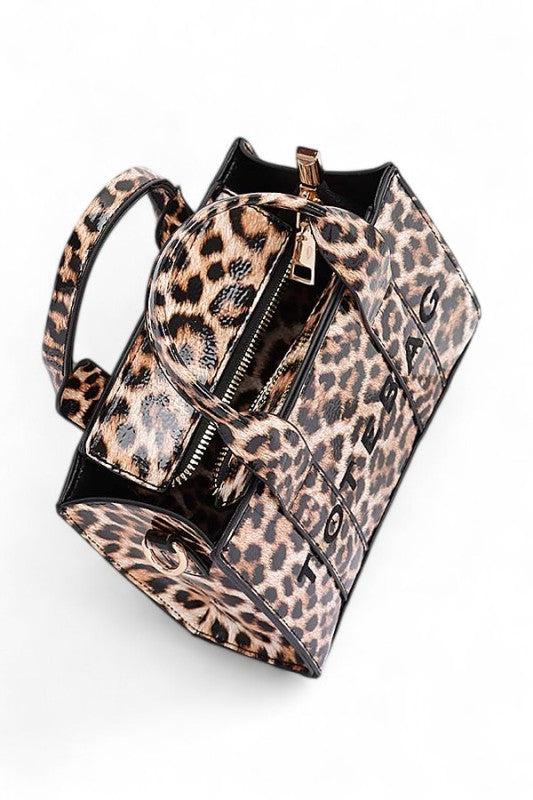 Leopard Printed Small Tote Bag LA Jewelry Plaza