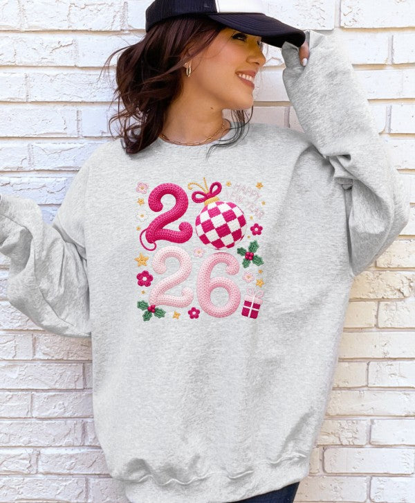 Faux Crochet 2026 Graphic Sweatshirt Ocean and 7th