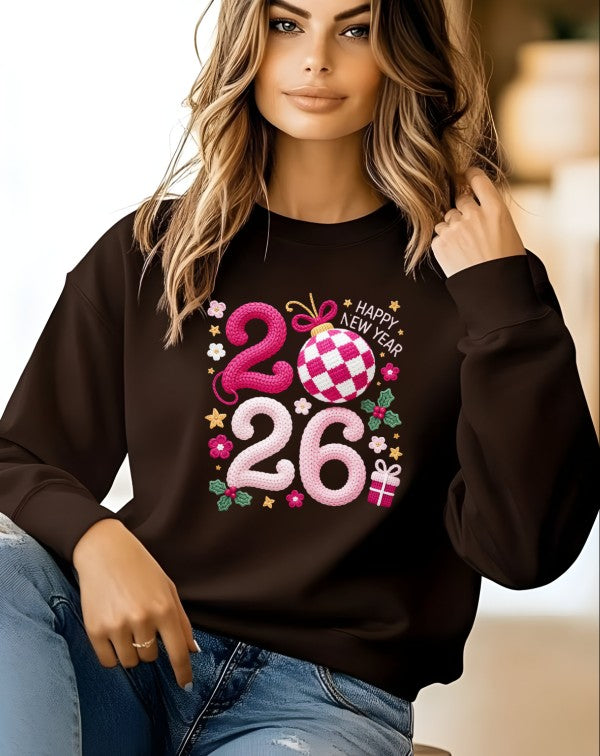 Faux Crochet 2026 Graphic Sweatshirt Ocean and 7th