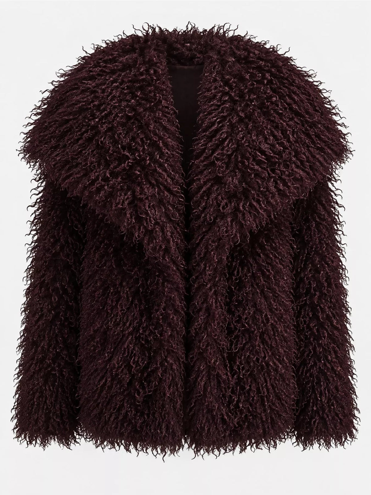 Fox Fur Collar Winter Outerwear Trendsi