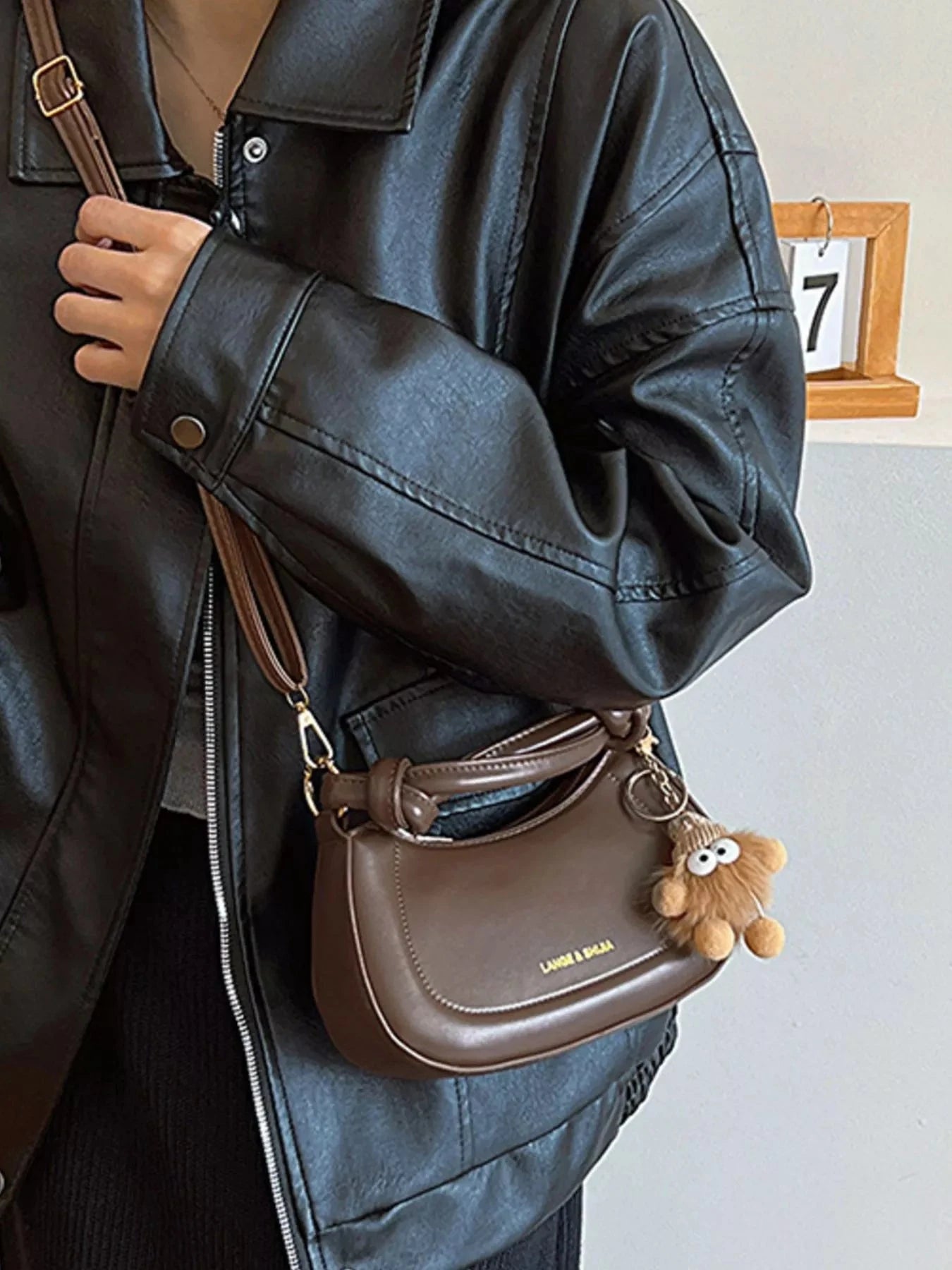 PU Leather Crossbody Bag