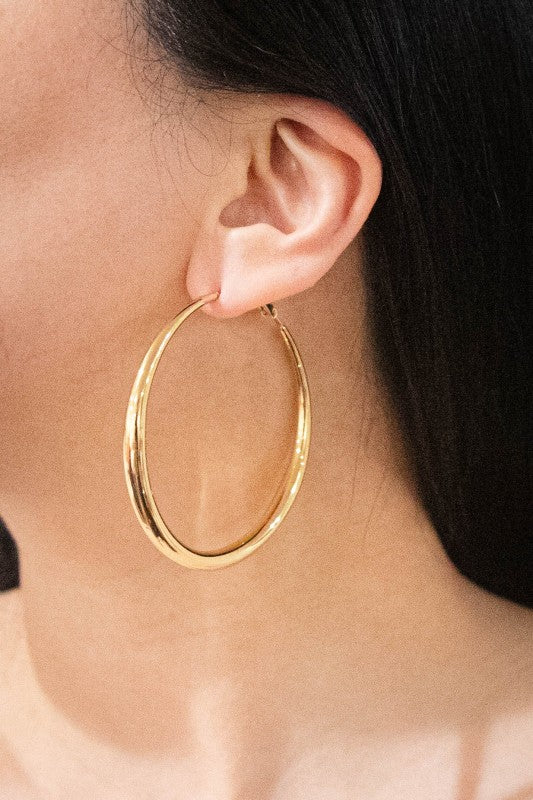 Bold Hoop Earrings | Gold Lovoda
