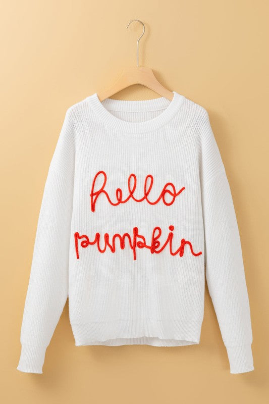 Hello Pumpkin Crewneck Sweater JUNIPER BLVD