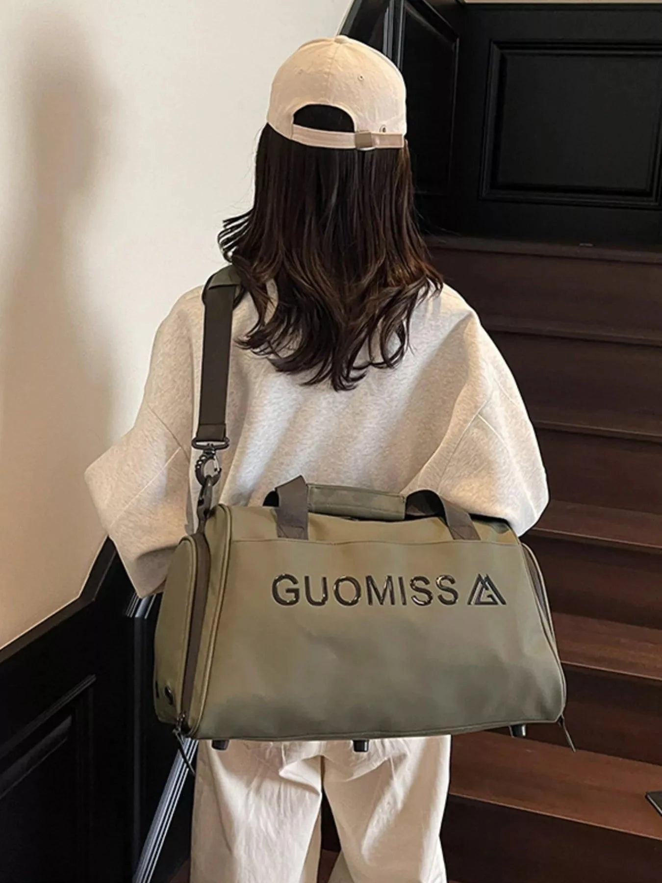 Canvas Travel Duffel Bag Trendsi