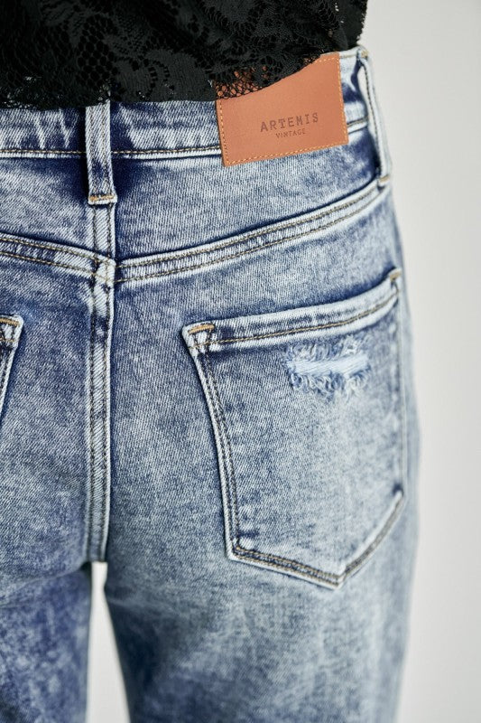 AT1078FLM High Rise Stretch Flare Jeans Artemis Vintage