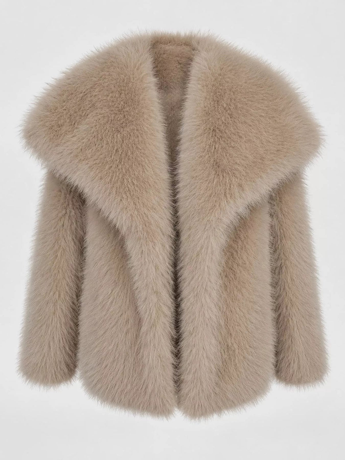 Fox Fur Collar Winter Outerwear Luckygirlsclothingcompany.com