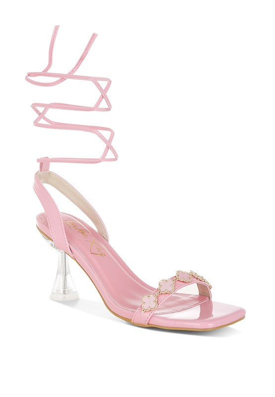 Ebina Charm Detail Spool Heels Rag Company