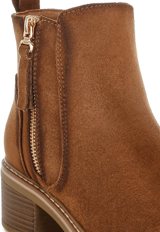 Tigris Microfiber Zipper Boots