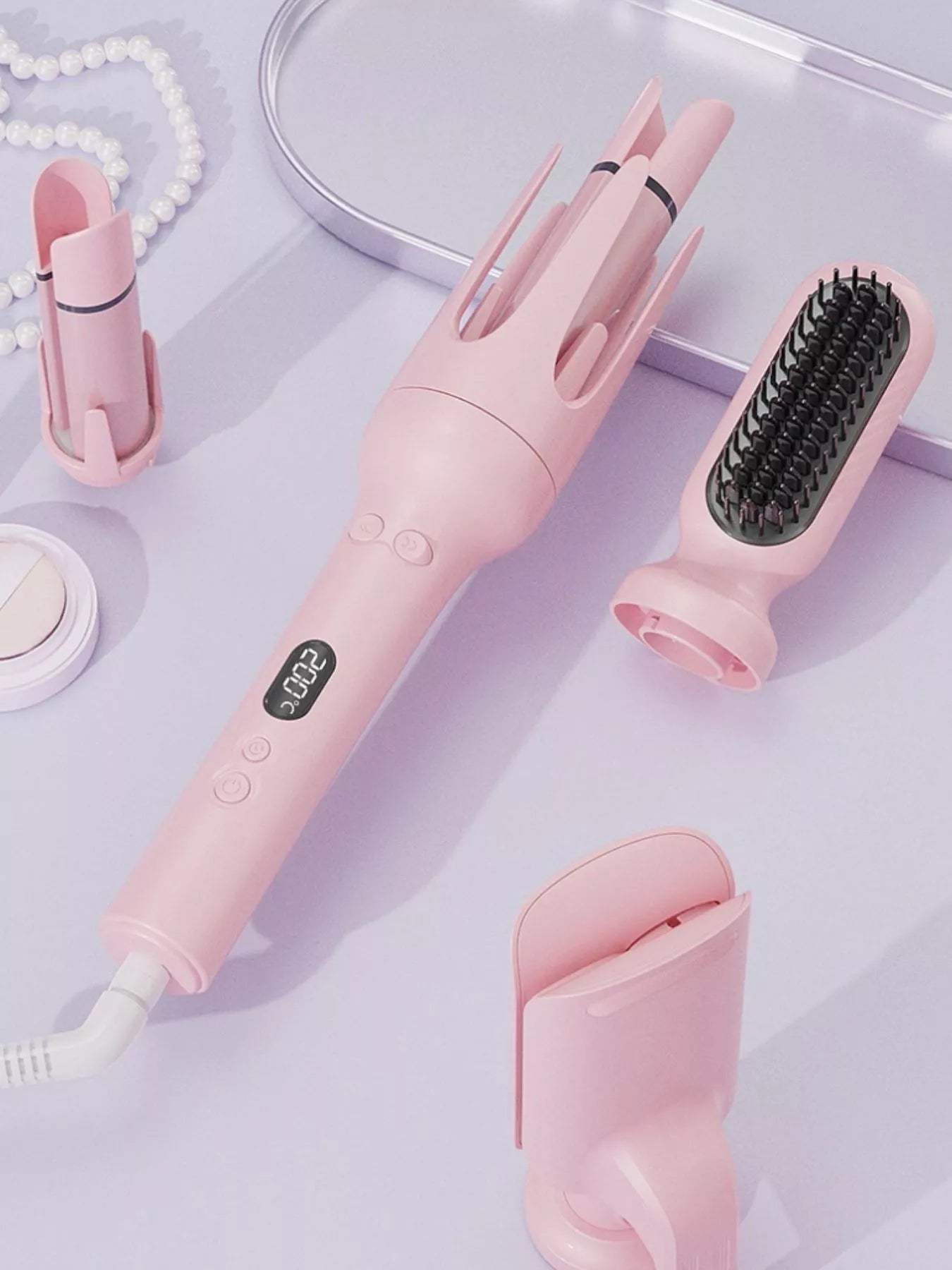 Automatic Rotating Ceramic Hair Curling Iron Trendsi