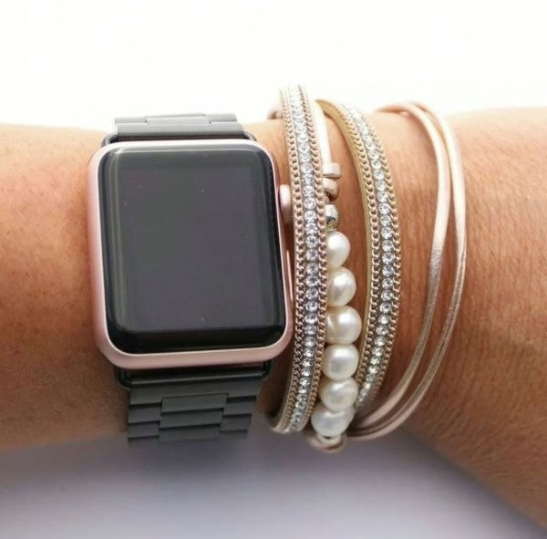 Pearl Wrap Crystal Bracelets Luckygirlsclothingcompany.com